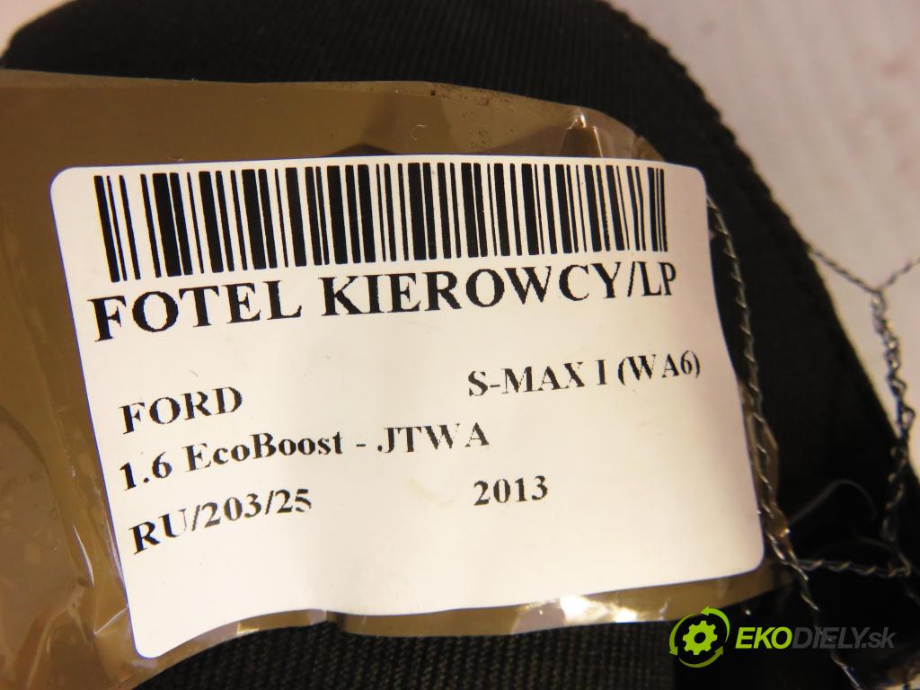 FORD S-MAX (WA6) MINIVAN 2013 118,00 1.6 EcoBoost - JTWA 1596,00 sedadlo ŘIDIČE / LP