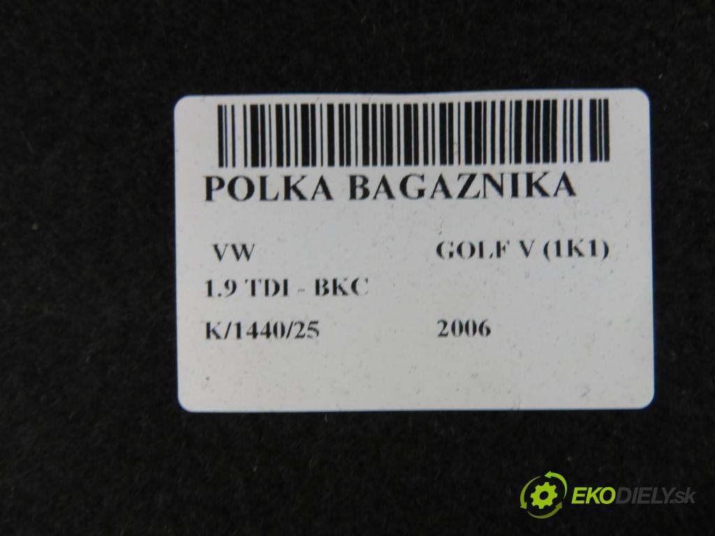 VW GOLF V (1K1) HB 2006 77,00 1.9 TDI PD 105 - BKC 1896,00 POLKA: kufr