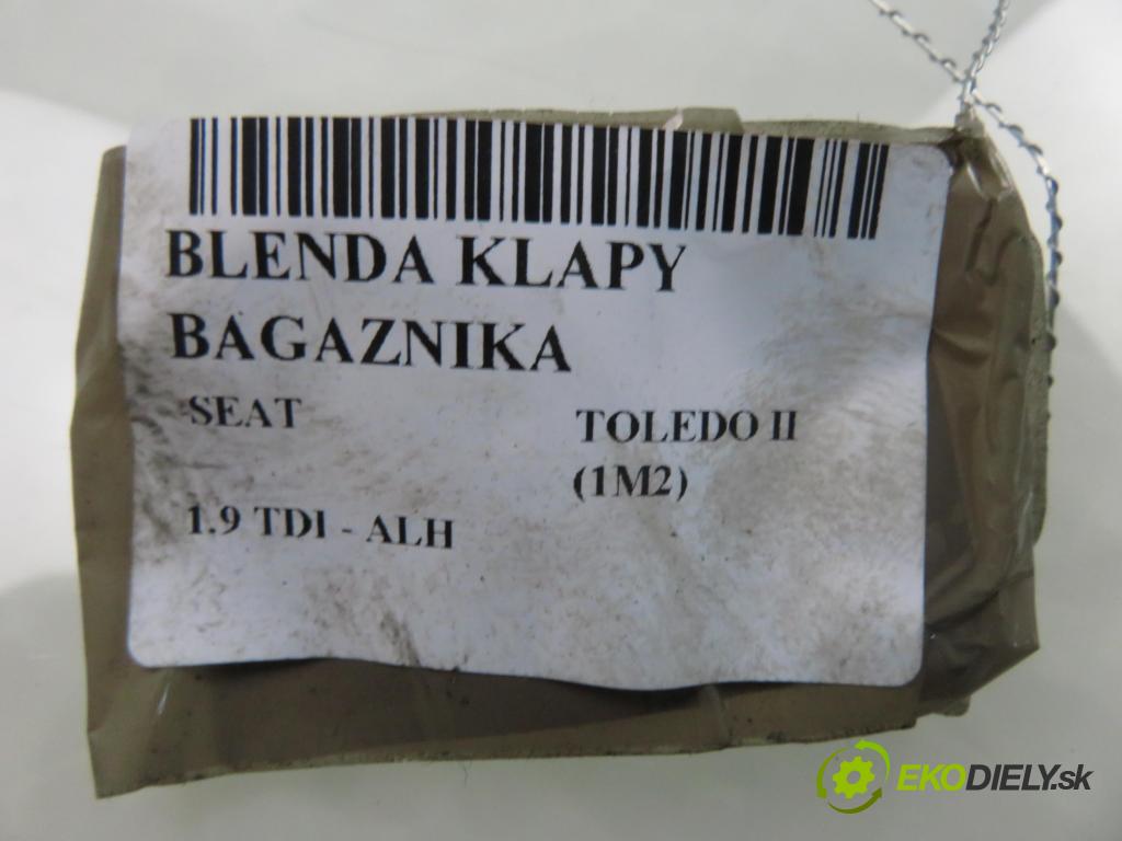 SEAT TOLEDO II (1M2) SEDAN 1999 66,00 1.9 TDI 90 - ALH 1896,00 zadní část - čelo dveří kufr 1M5645225C
