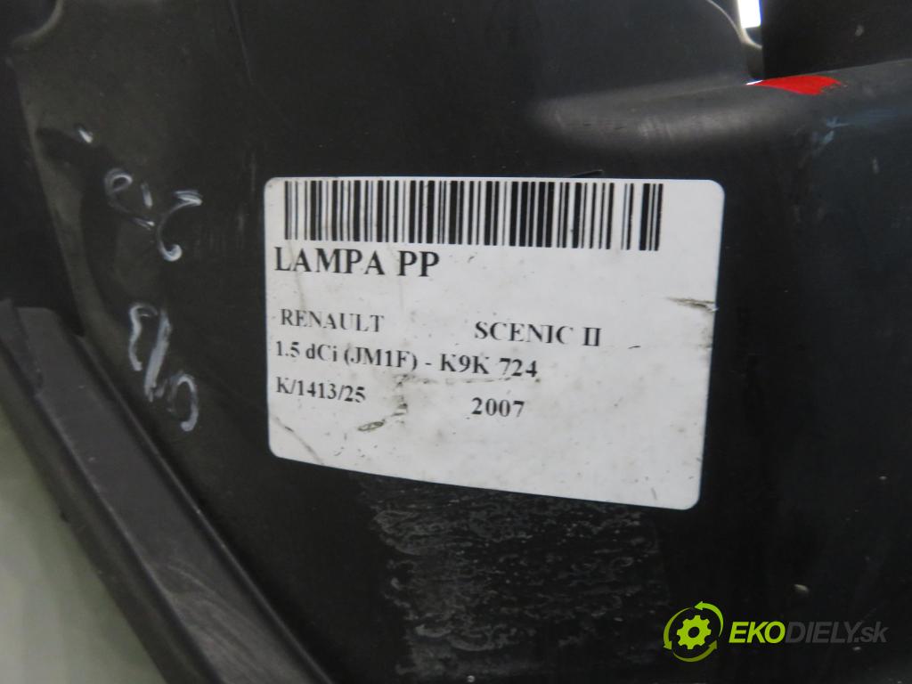 RENAULT SCENIC II (JM0/1_) MINIVAN 2007 63,00 1.5 dCi (JM1F) - K9K 724 1461,00 světlo PP