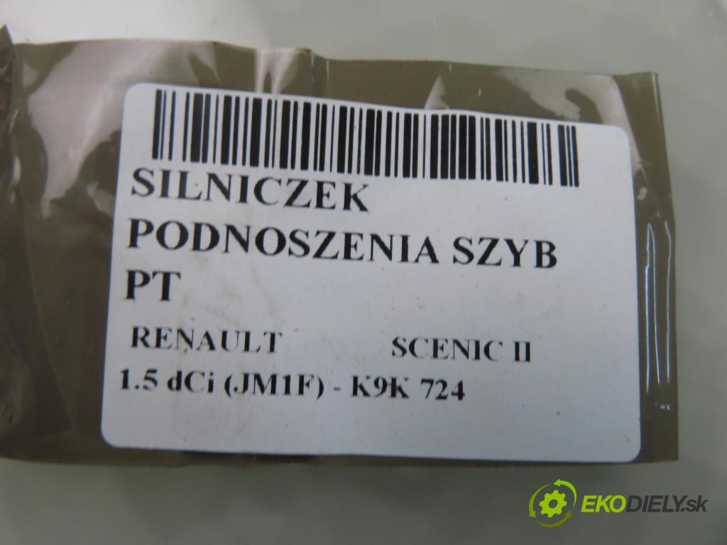 RENAULT SCENIC II (JM0/1_) MINIVAN 2007 63,00 1.5 dCi (JM1F) - K9K 724 1461,00 mechanismus oken PTE 440726J4