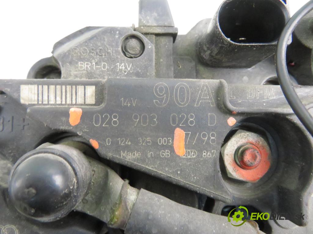 VW GOLF IV (1J1) HB 1998 74,00 1.6 - AKL 1595,00 Alternátor 028903028D ; 0124325003 (Alternátor)