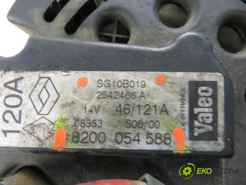 RENAULT MEGANE I Grandtour (KA0/1_) KOMBI 2001 59,00 1.9 dTi (KA1U) - F9Q 744 1870,00 Alternátor 8200054588 ; SG10B019 (Alternátor)
