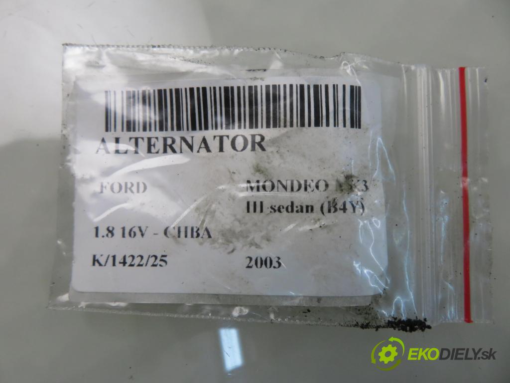 FORD MONDEO III sedan (B4Y) SEDAN 2003 92,00 1.8 16V - CHBA 1798,00 Alternátor 1S7TBC (Alternátor)