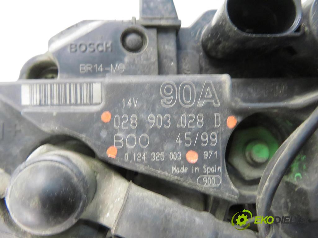 VW GOLF IV (1J1) HB 1999 55,00 1.4 16V - AHW 1390,00 Alternátor 028903028D ; 0124325003 (Alternátor)