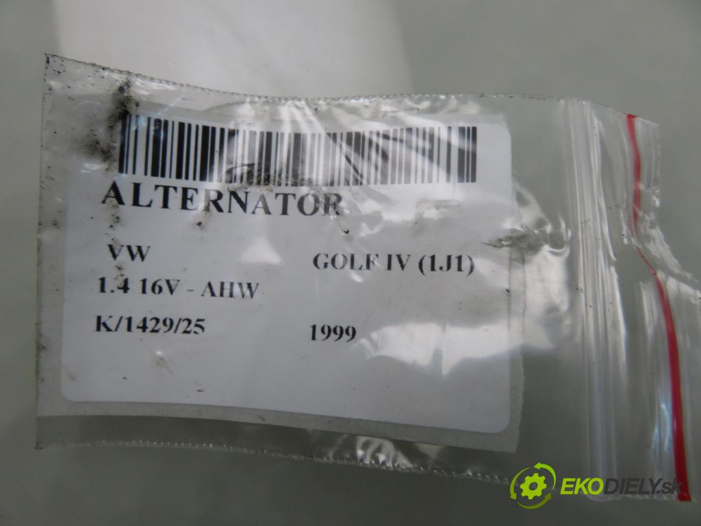 VW GOLF IV (1J1) HB 1999 55,00 1.4 16V - AHW 1390,00 Alternátor 028903028D ; 0124325003 (Alternátor)