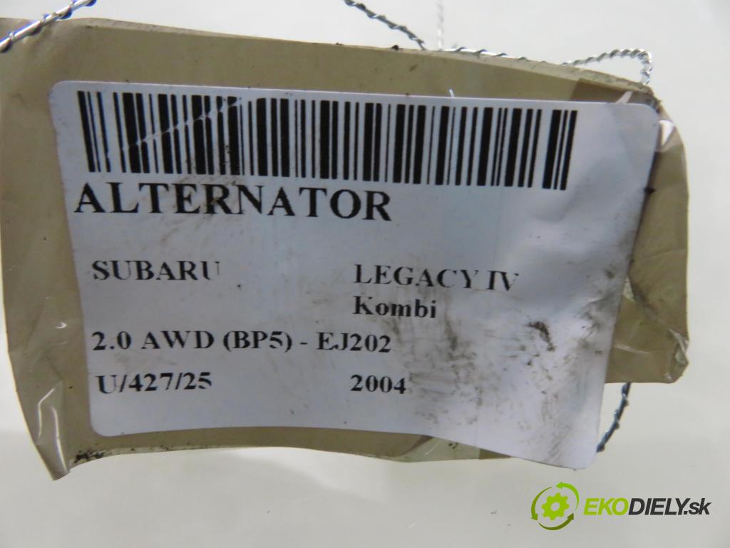 SUBARU LEGACY IV Kombi (BP) KOMBI 2004 101,00 2.0 AWD (BP5) - EJ202 1994,00 Alternátor  (Alternátor)