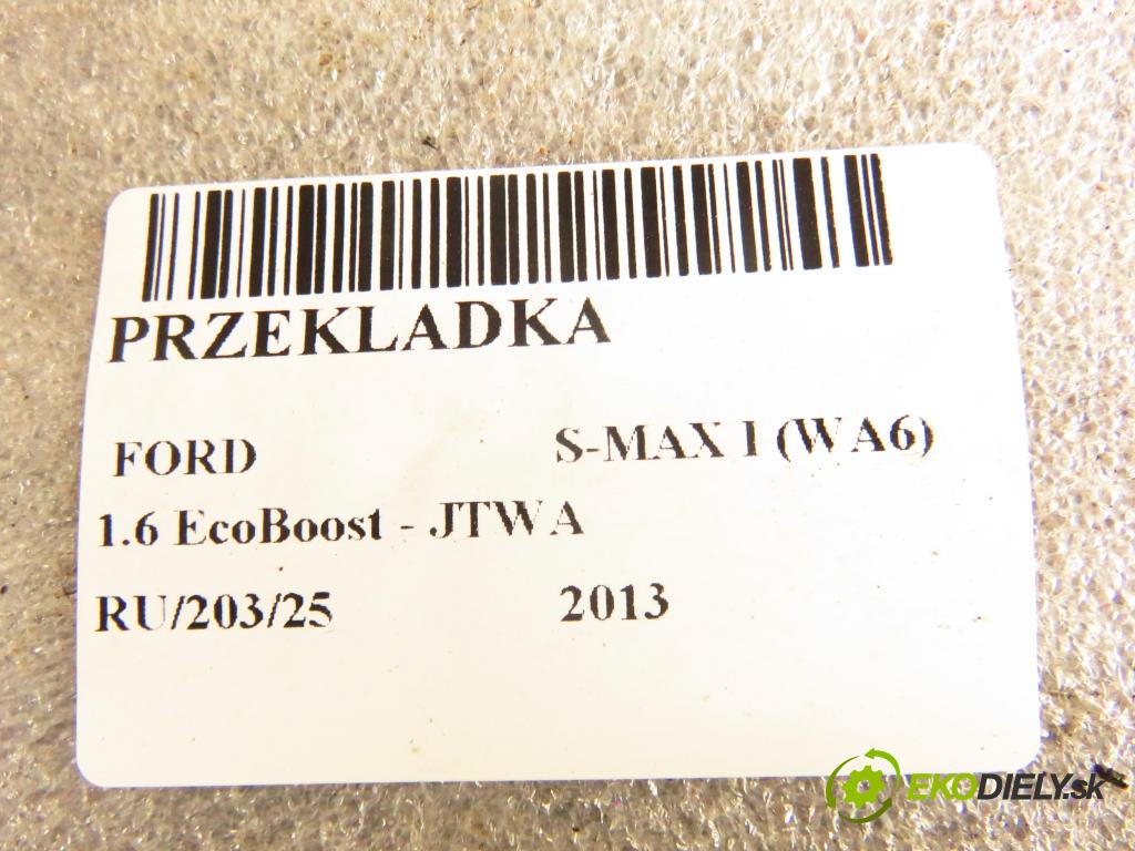 FORD S-MAX (WA6) MINIVAN 2013 118,00 1.6 EcoBoost - JTWA 1596,00 preloženie