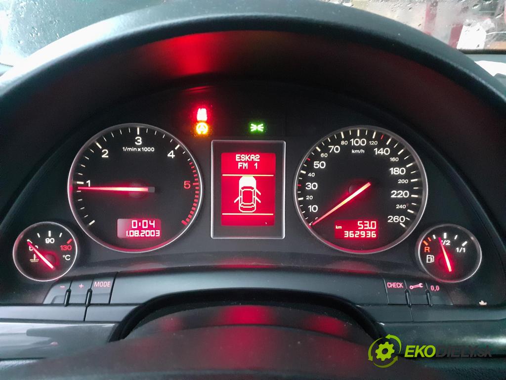 AUDI A4 (8E2, B6) SEDAN 2004 96,00 1.9 TDI PD 130 1896,00 prístrojovka elektrický 8E0920900N ; 0263626045