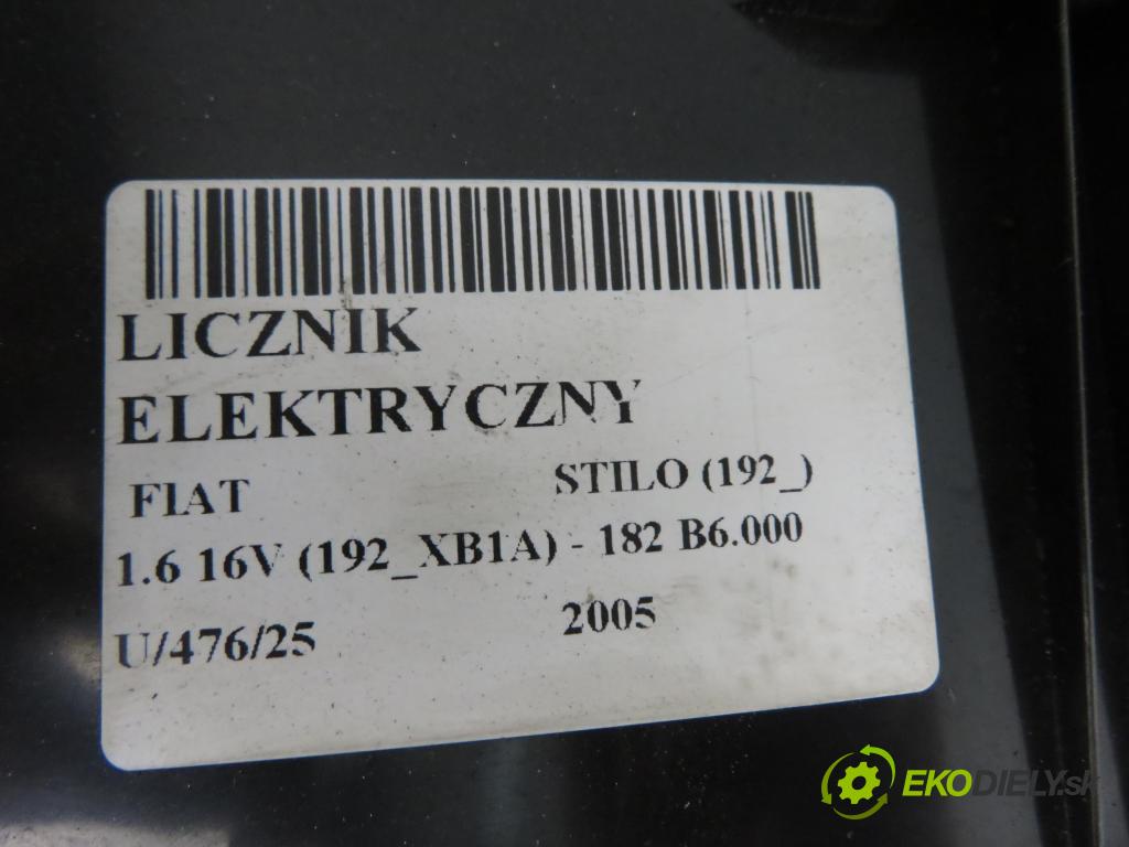 FIAT STILO (192_) HB 2005 76,00 1.6 16V 103 - 182 B6.000 1596,00 prístrojovka elektrický 51756698 ; VP1FCF10849AAH