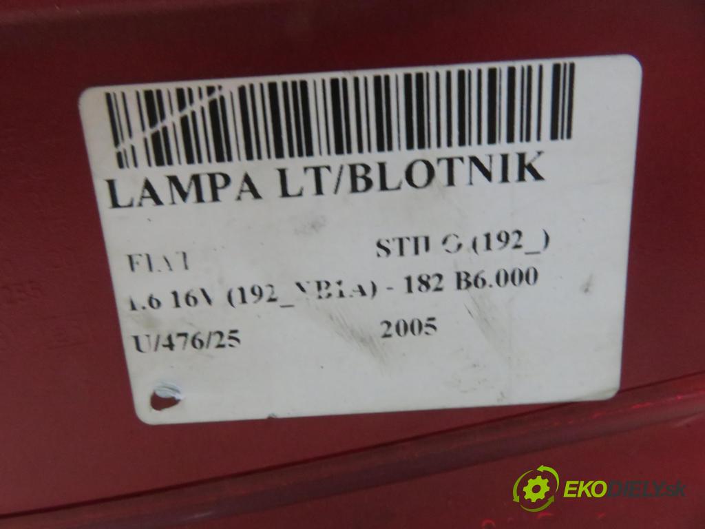 FIAT STILO (192_) HB 2005 76,00 1.6 16V 103 - 182 B6.000 1596,00 světlo levé zadní 51735222SX ; 51735222