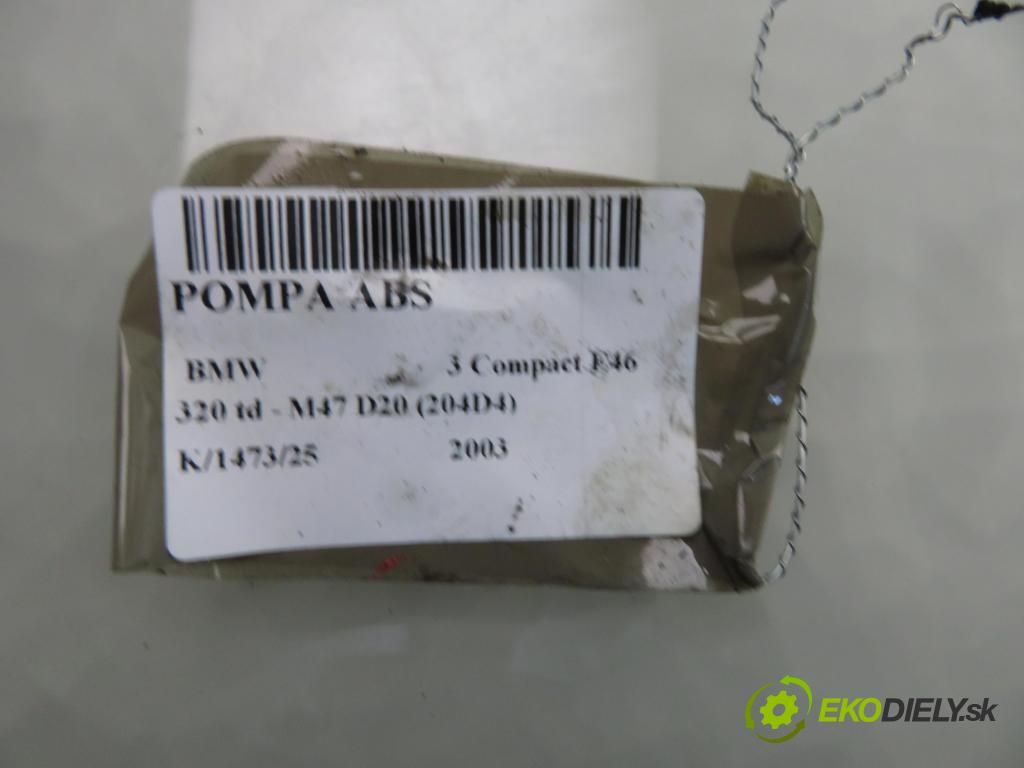 BMW 3 Compact (E46) HB 2003 110,00 320 td 150 - M47 D20 (204D4) 1995,00 Pumpa ABS 6759075 ; 10096008103 (Pumpa ABS)