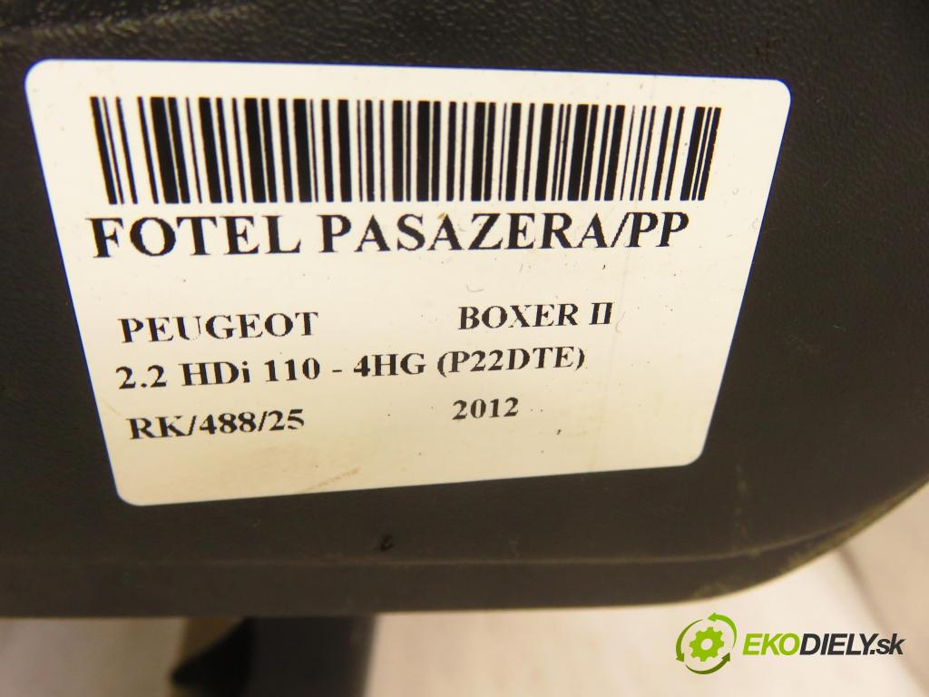 PEUGEOT BOXER Skrzynia FURGON 2012 81,00 2.2 HDi 110 - 4HG (P22DTE) 2198,00 sedadlo CESTUJÍCÍ/PP