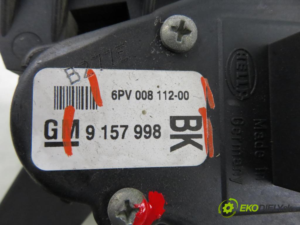 OPEL ASTRA H (A04) HB 2007 74,00 1.7 CDTI 100 - Z 17 DTH 1686,00 Potenciometer plynu 9157998BK ; 6PV00811200 (Potenciometer plynového pedálu)