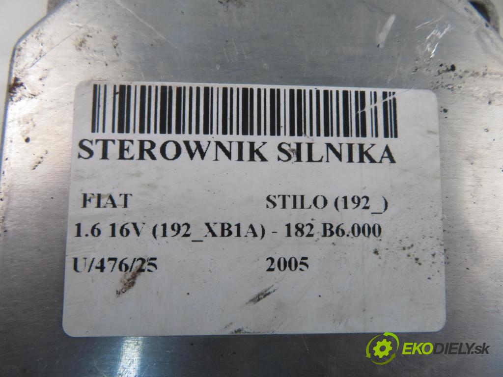 FIAT STILO (192_) HB 2005 76,00 1.6 16V 103 - 182 B6.000 1596,00 řídící jednotka motora 51759028 ; IAW5NFT9 ; 6160105403