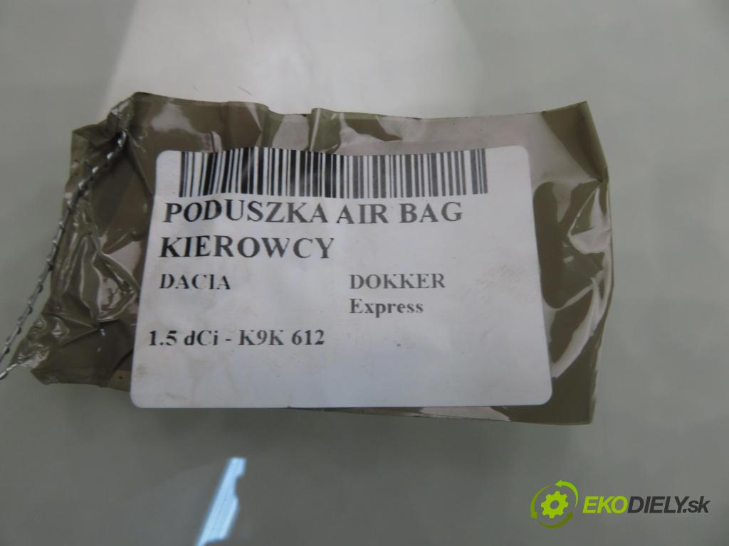 DACIA DOKKER Express FURGON 2012 0,00 1.5 dCi - K9K 612 1461,00 AirBag air BAG volantu 985105118R