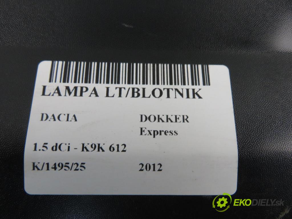DACIA DOKKER Express FURGON 2012 0,00 1.5 dCi - K9K 612 1461,00 světlo levé zadní