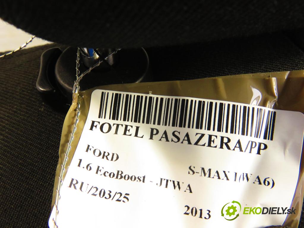 FORD S-MAX (WA6) MINIVAN 2013 118,00 1.6 EcoBoost - JTWA 1596,00 sedadlo CESTUJÍCÍ/PP