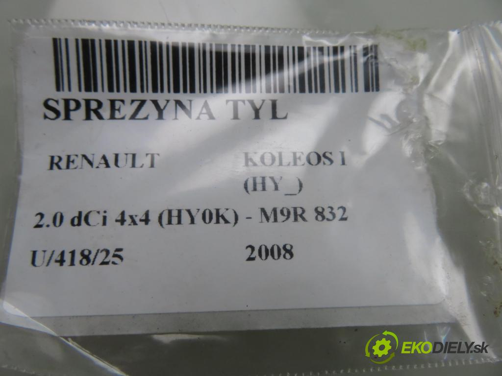 RENAULT KOLEOS I (HY_) SUV 2008 110,00 2.0 dCi 4x4 150 - M9R 832 1995,00 Pružina ZADNÍ: