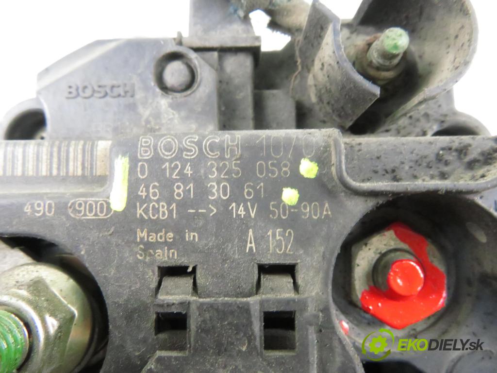 FIAT STILO (192_) HB 2005 76,00 1.6 16V 103 - 182 B6.000 1596,00 Alternátor 46813061 ; 0124325058 (Alternátor)