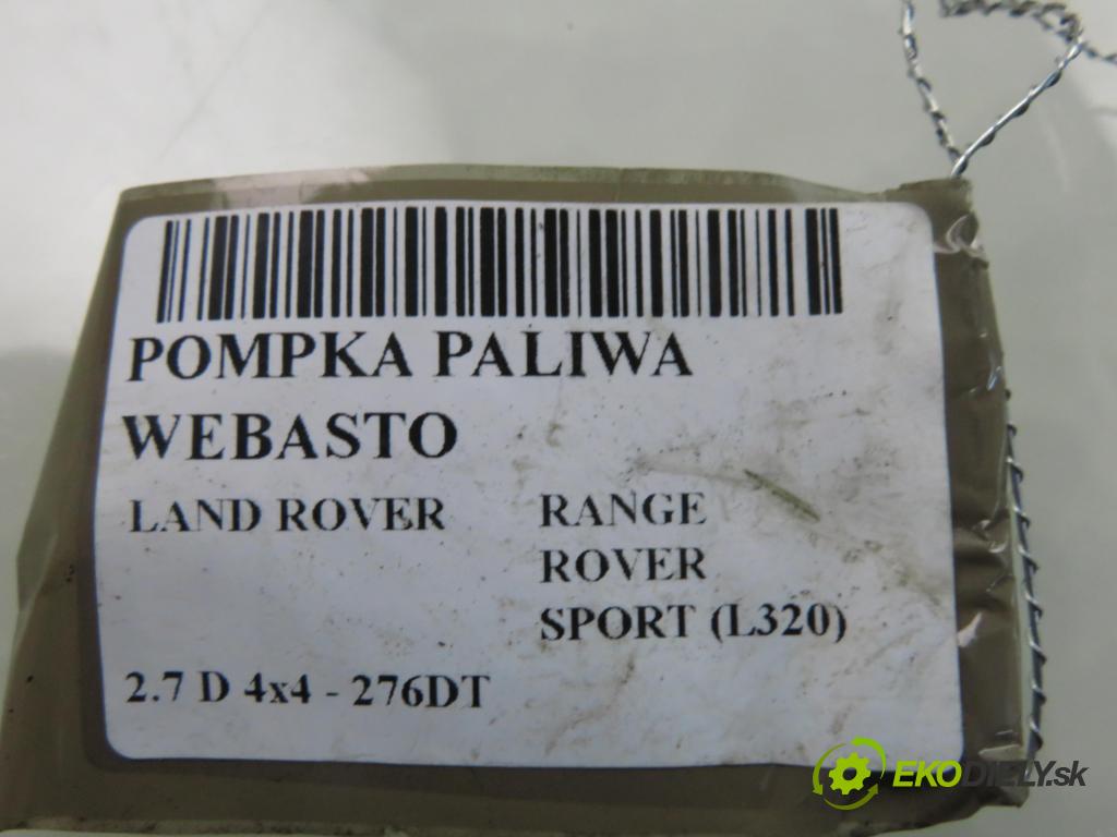 LAND ROVER RANGE ROVER SPORT (L320) SUV 2007 140,00 2.7 TDV6 4x4 190 - 276DT (PSA) 2720,00 motorek paliva Webasto