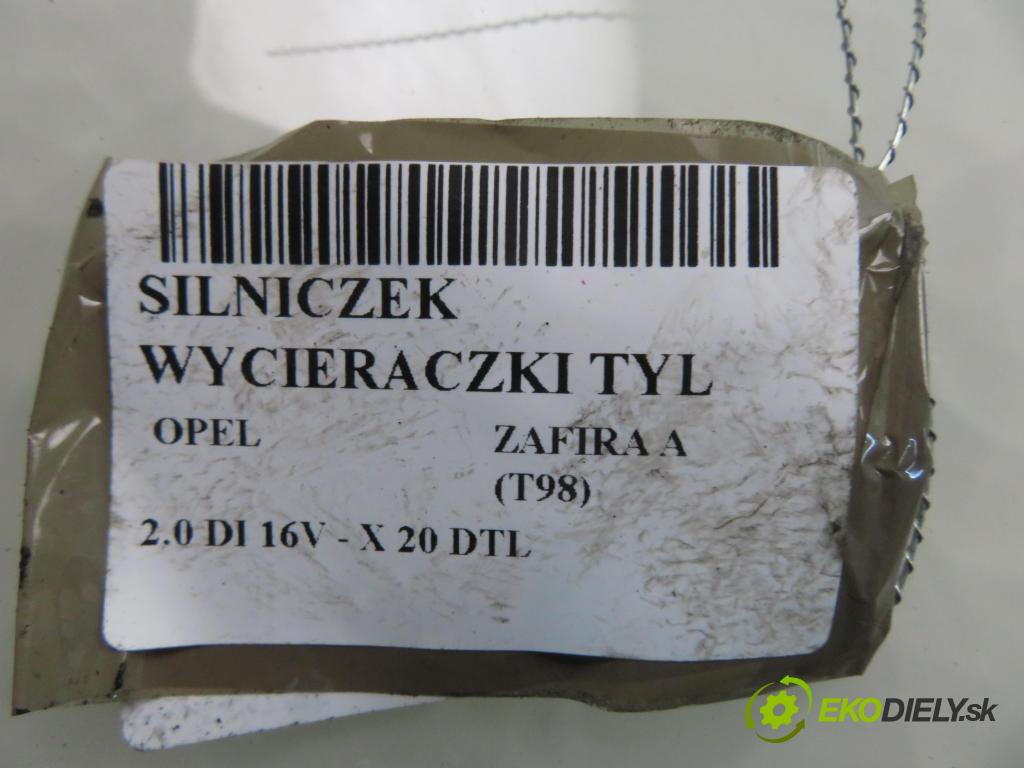 OPEL ZAFIRA A Nadwozie Wielkopojemne (MPV) (T98)  MINIVAN 2001 60,00 2.0 DI 16V - X 20 DTL 1995,00 motorek stěrače ZADNÍ: 09137147 ; 53013912