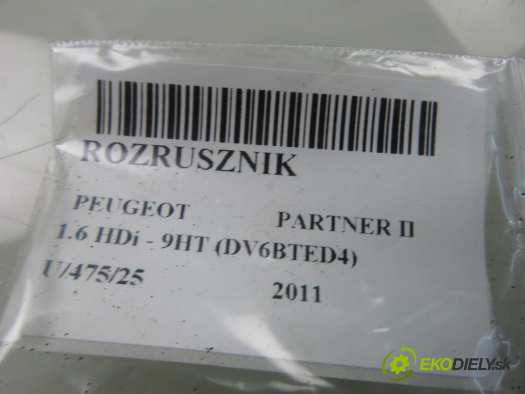 PEUGEOT PARTNER Skrzynia FURGON 2011 55,00 1.6 HDi - 9HT (DV6BTED4) 1560,00 Štartér S3057 (Štartér)
