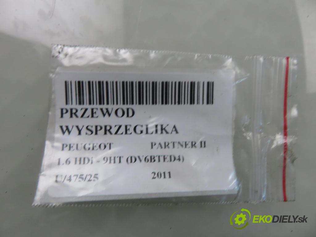 PEUGEOT PARTNER Skrzynia FURGON 2011 55,00 1.6 HDi - 9HT (DV6BTED4) 1560,00 trubka vypínacího ložiska