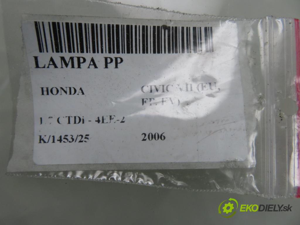 HONDA CIVIC VII Hatchback (EU, EP, EV) HB 2006 74,00 1.7 CTDi 101 - 4EE-2 (Isuzu) 1686,00 světlo PP