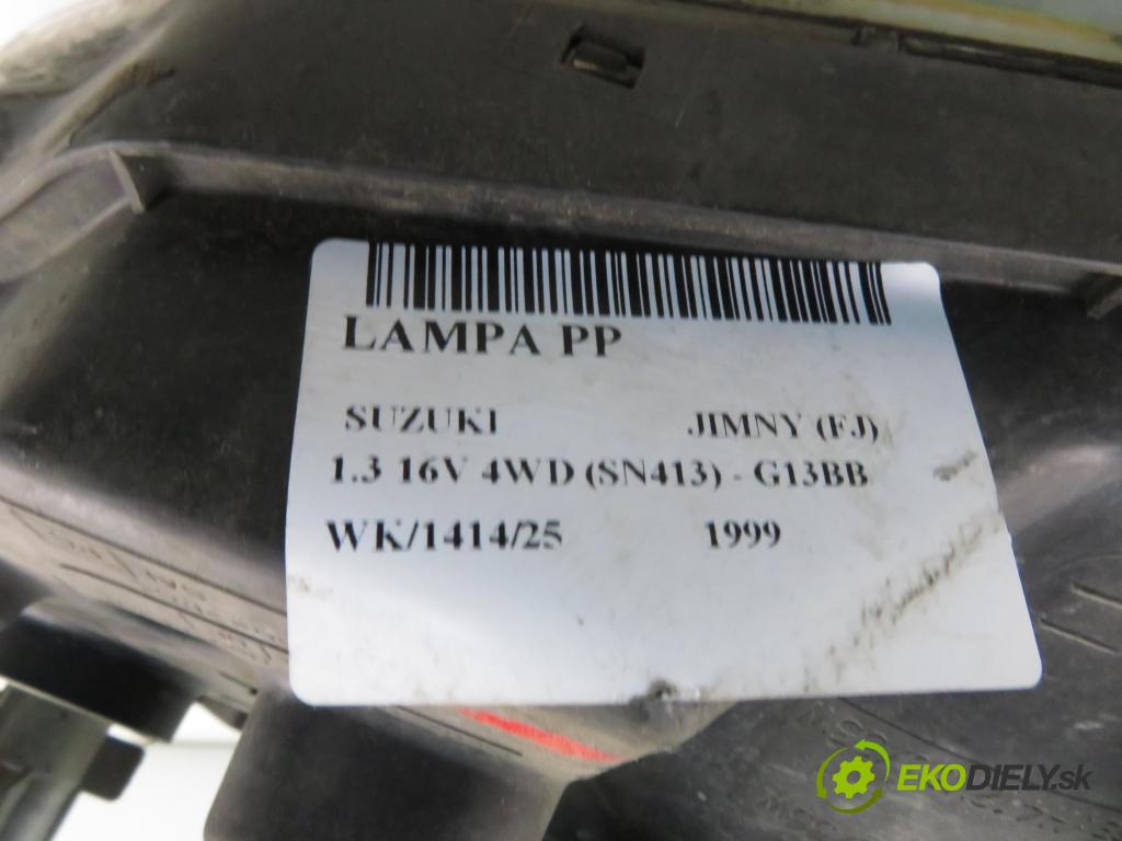 SUZUKI JIMNY (FJ) SUV 1999 59,00 1.3 16V 4WD (SN413) - G13BB 1298,00 světlo PP 10032081
