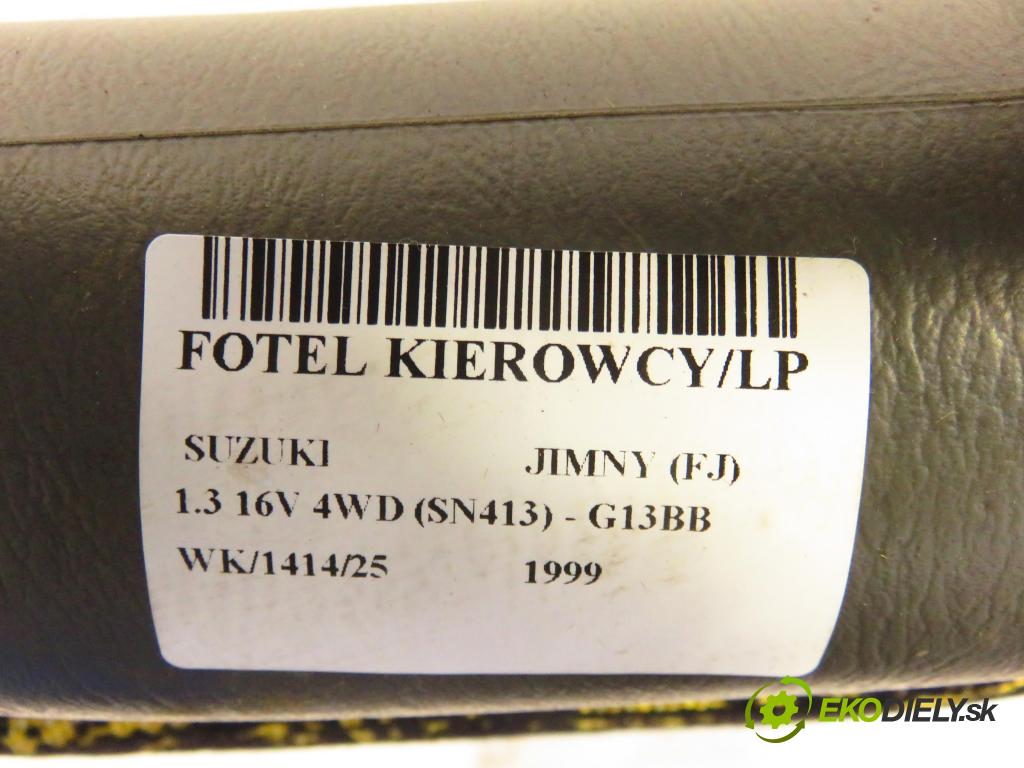 SUZUKI JIMNY (FJ) SUV 1999 59,00 1.3 16V 4WD (SN413) - G13BB 1298,00 sedadlo LP + PP