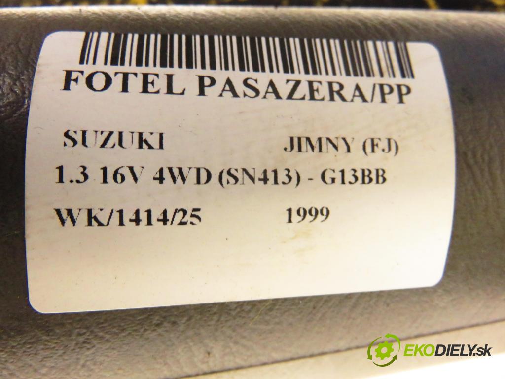 SUZUKI JIMNY (FJ) SUV 1999 59,00 1.3 16V 4WD (SN413) - G13BB 1298,00 sedadlo LP + PP