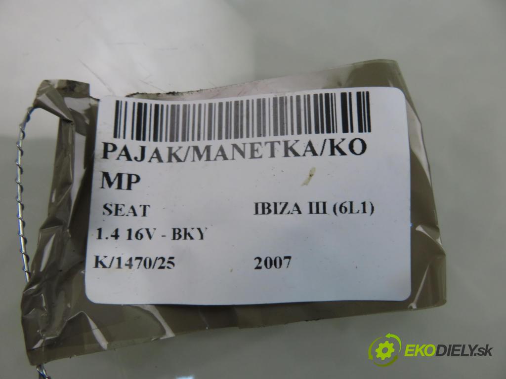 SEAT IBIZA III (6L1) HB 2007 55,00 1.4 16V - BKY 1390,00 PAKA/ŘAZENÍ/SADA: 6Q0953503CG