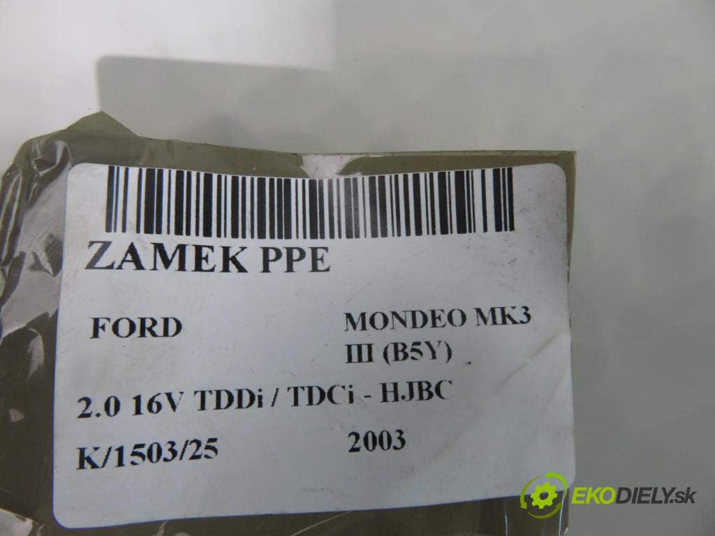 FORD MONDEO III (B5Y) LIFTBACK 2003 85,00 2.0 16V 115 TDDi / TDCi - HJBC 1998,00 zámok PPE 1S7AF21812KA