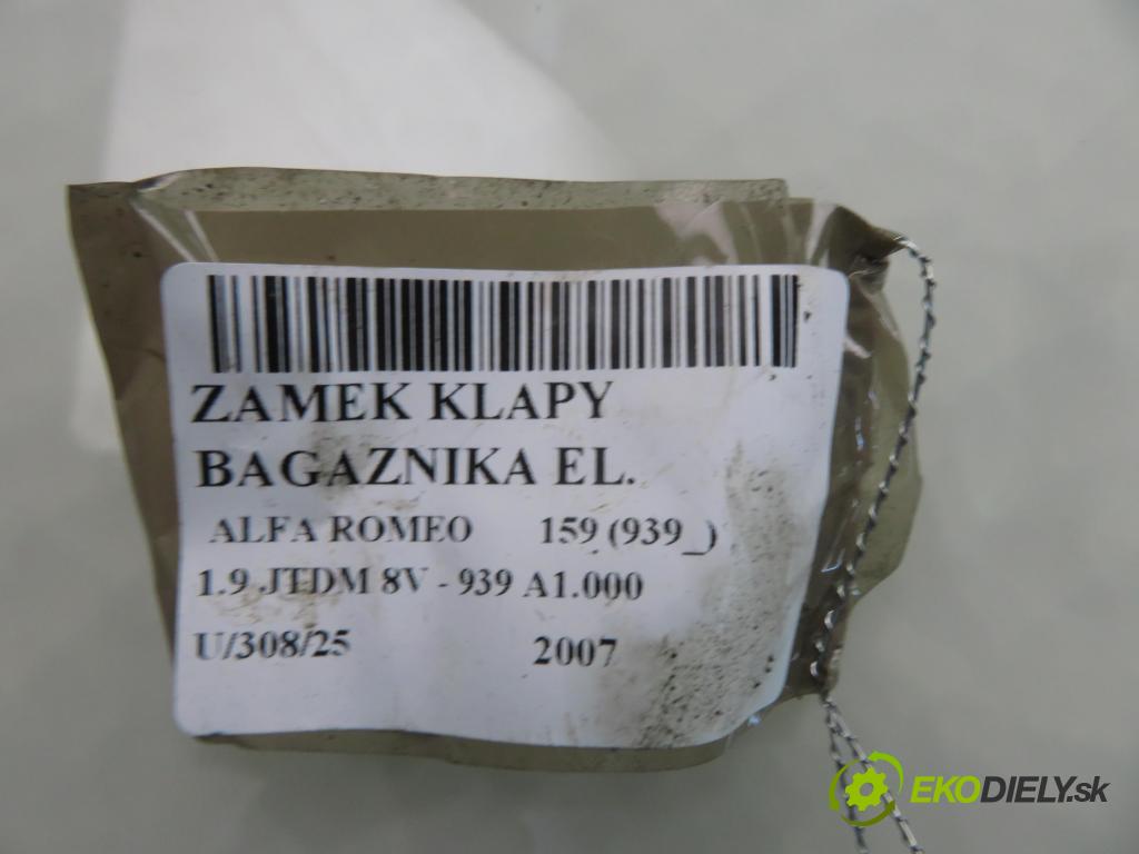 ALFA ROMEO 159 (939_) KOMBI 2007 88,00 1.9 JTDM 8V - 939 A1.000 1910,00 zámok dveří kufr EL.