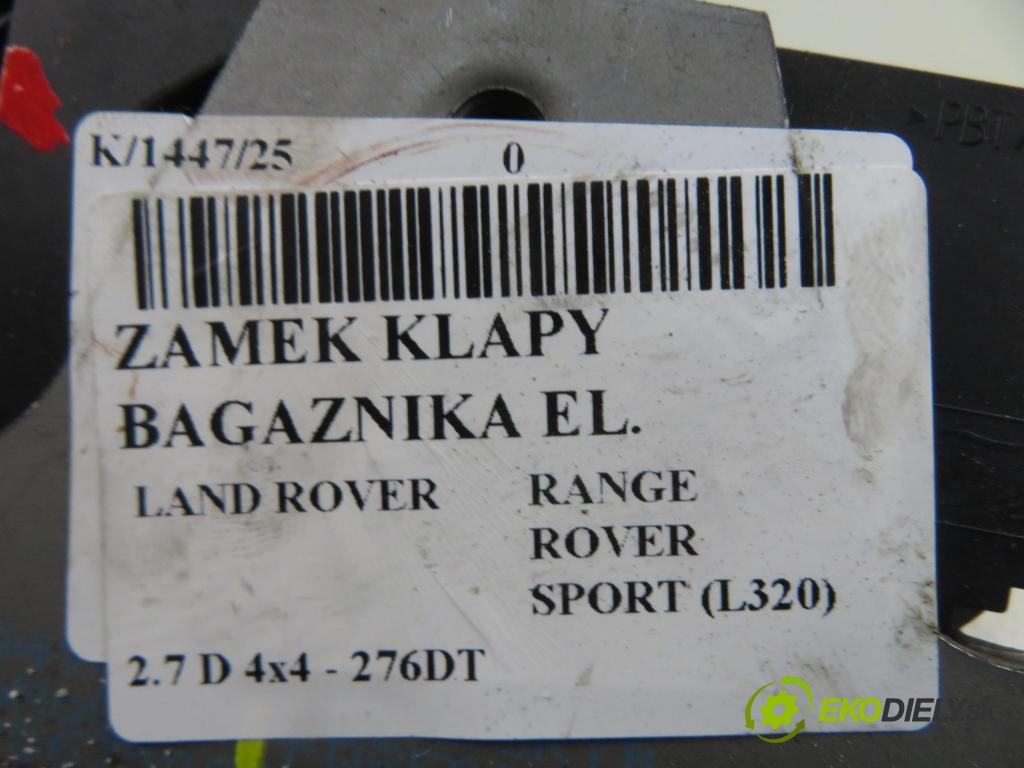 LAND ROVER RANGE ROVER SPORT (L320) SUV 2007 140,00 2.7 TDV6 4x4 190 - 276DT (PSA) 2720,00 zámok dveří kufr EL. FQR500021
