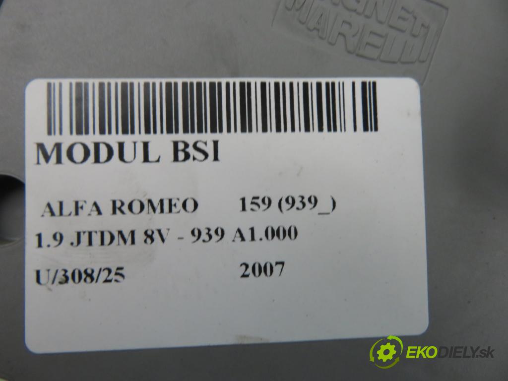 ALFA ROMEO 159 (939_) KOMBI 2007 88,00 1.9 JTDM 8V - 939 A1.000 1910,00 MODUL BSI 50510080