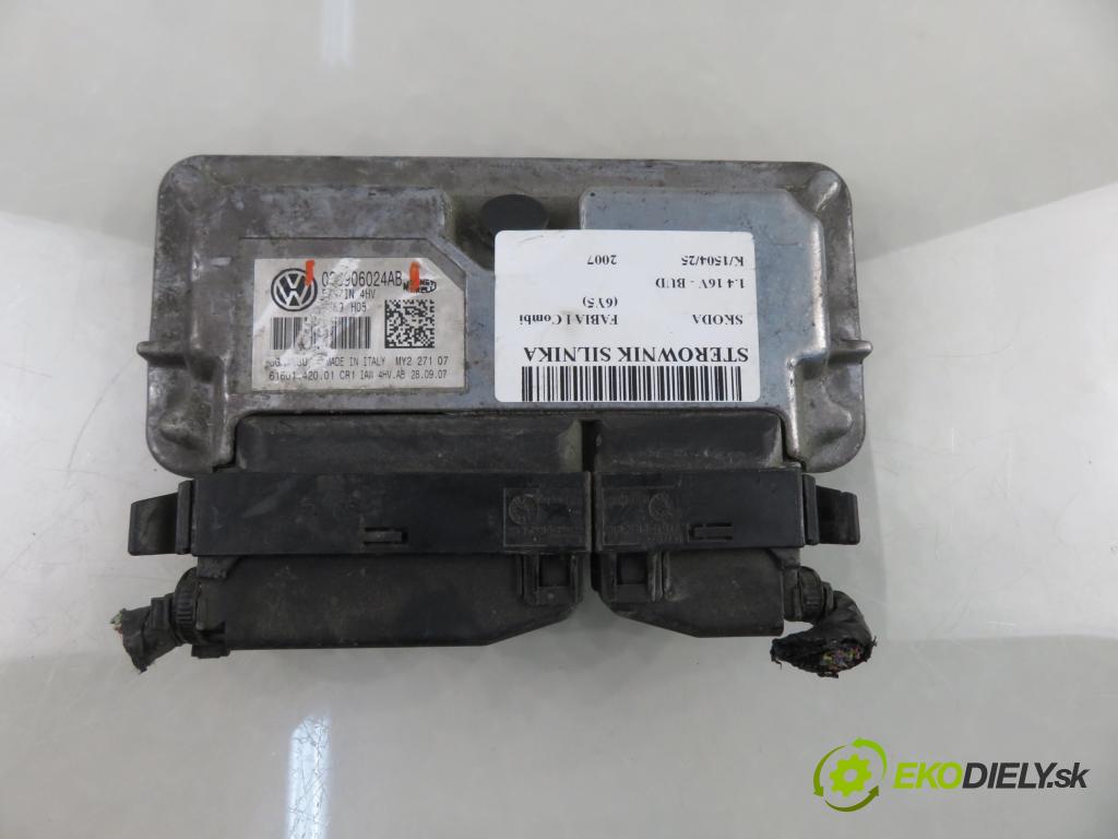SKODA FABIA I Combi (6Y5) KOMBI 2007 59,00 1.4 16V - BUD 1390,00 řídící jednotka motora 03C906024AB