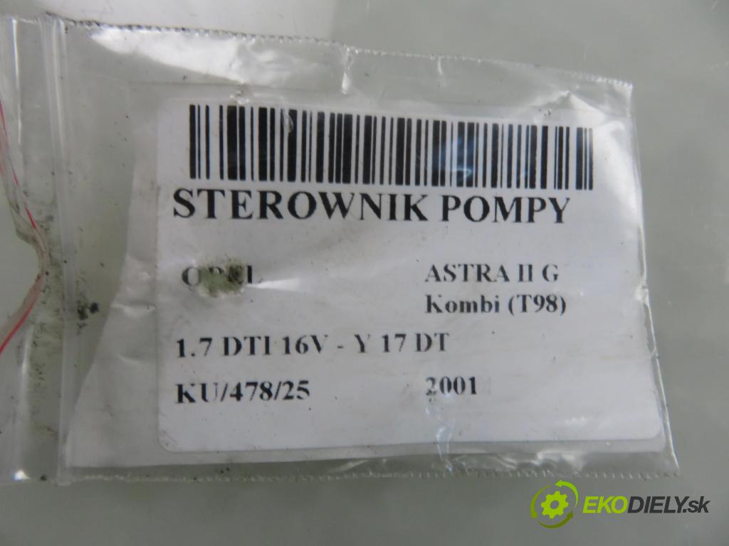OPEL ASTRA G Kombi (T98) KOMBI 2001 55,00 1.7 DTI 16V - Y 17 DT 1686,00 řídící jednotka pumpy 8971891363 ; 16267710