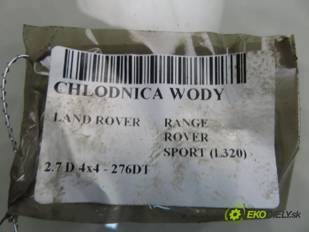 LAND ROVER RANGE ROVER SPORT (L320) SUV 2007 140,00 2.7 TDV6 4x4 190 - 276DT (PSA) 2720,00 chladič vody PCC500331