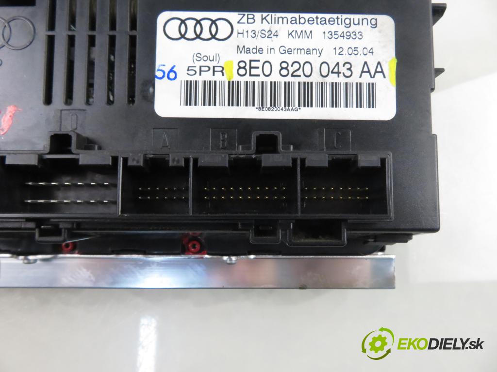 AUDI A4 (8E2, B6) SEDAN 2004 96,00 1.9 TDI PD 130 1896,00 Panel topení KLIMATRONIK 8E0820043AA