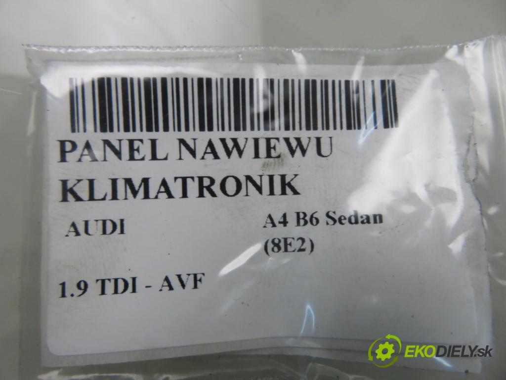 AUDI A4 (8E2, B6) SEDAN 2004 96,00 1.9 TDI PD 130 1896,00 Panel topení KLIMATRONIK 8E0820043AA