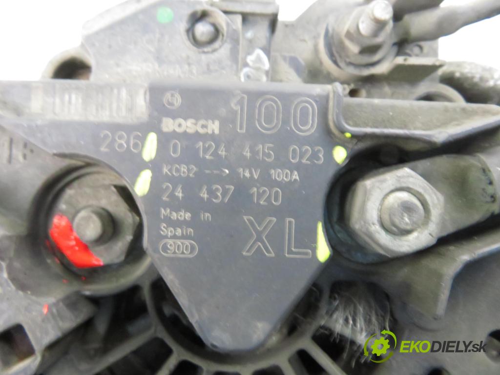 OPEL CORSA C (X01) HB 2000 43,00 1.0 12V 58 - Z 10 XE 973,00 Alternátor 24437120 ; 24437120XL ; 0124415023 (Alternátor)