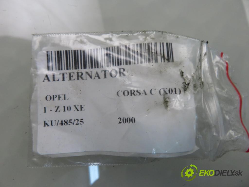 OPEL CORSA C (X01) HB 2000 43,00 1.0 12V 58 - Z 10 XE 973,00 Alternátor 24437120 ; 24437120XL ; 0124415023 (Alternátor)