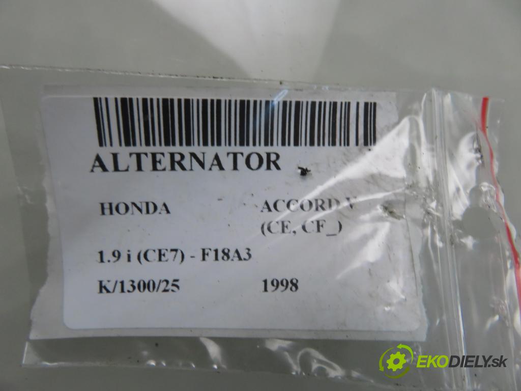 HONDA ACCORD V (CE, CF_) SEDAN 1998 85,00 1.9 i (CE7) - F18A3 1850,00 Alternátor 31100P45G04 ; 0123115014 (Alternátor)