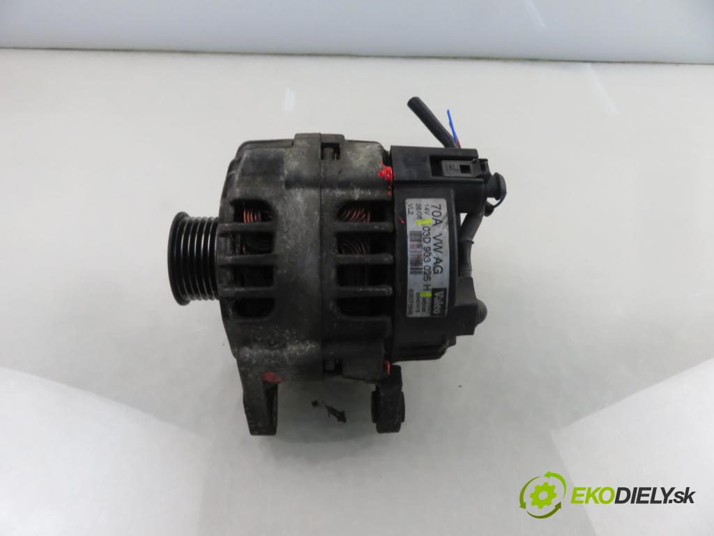 SKODA FABIA I (6Y2) HB 2006 40,00 1.2 - BMD 1198,00 Alternátor 03D903025H (Alternátor)
