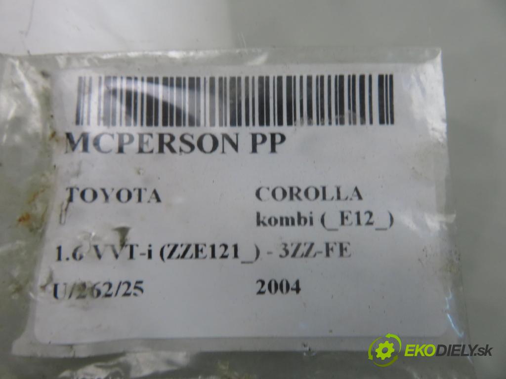 TOYOTA COROLLA kombi (_E12_) KOMBI 2004 81,00 1.6 VVT-i (ZZE121_) - 3ZZ-FE 1598,00 MCPERSON PP