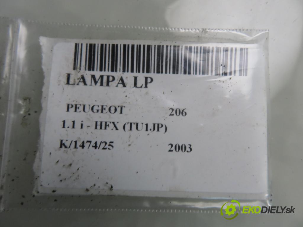 PEUGEOT 206 liftback (2A/C) HB 2003 440,00 1.1 i - HFX (TU1JP) 1124,00 světlo LP 9628666880