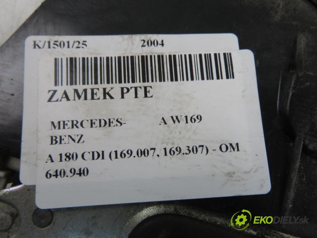 MERCEDES-BENZ KLASA A (W169) HB 2004 80,00 2.0 CDI 109 - OM 640.940 1991,00 zámok PTE 1697302235022