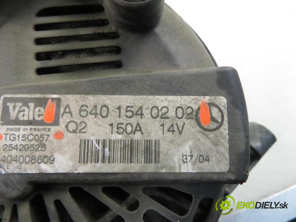 MERCEDES-BENZ KLASA A (W169) HB 2004 80,00 2.0 CDI 109 - OM 640.940 1991,00 Alternátor A6401540202 ; TG15C057 (Alternátor)